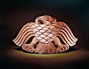 Adelaarszadelornament (hout)